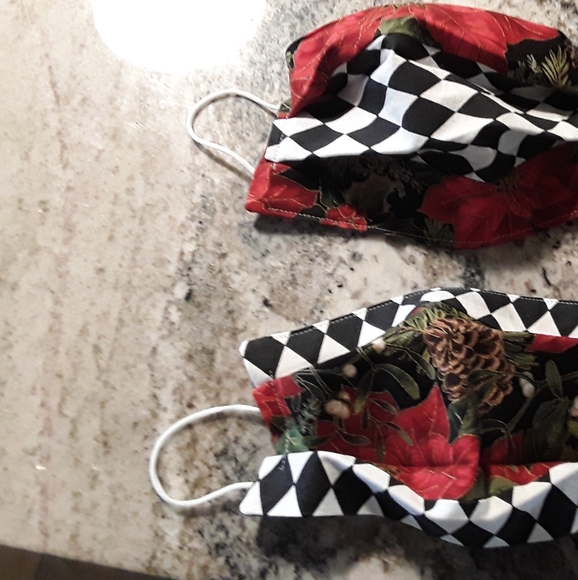 handmade Accessories - Beautiful Mackenzie Childs inspired face mask